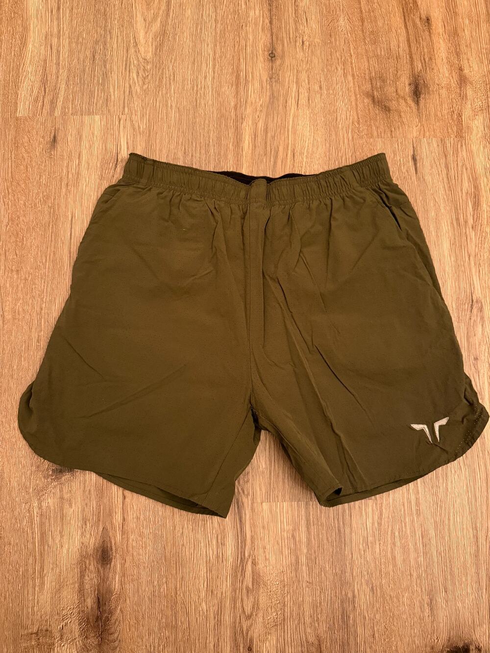 Squat Wolf Green Shorts with Compression Size Medium
